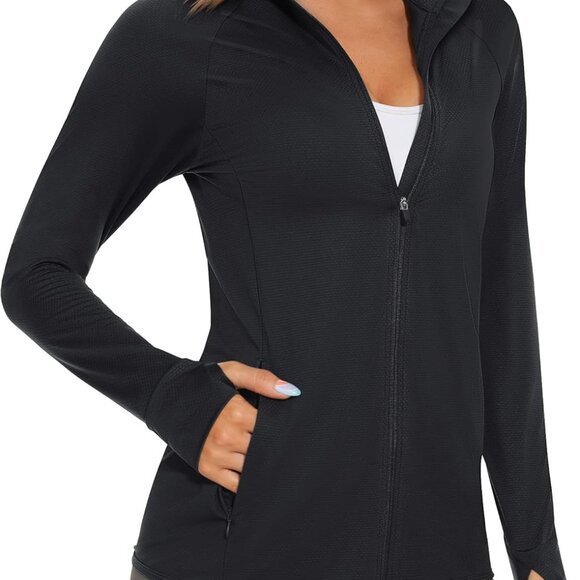 Ultralight Women's Full Zip Outdoor Jacket with Protective High Neck Design - Picture 1 of 7